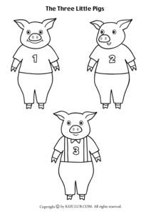 The Three Little Pigs  Copyright c by KIZCLUB.COM. All rights reserved. Copyright c by KIZCLUB.COM. All rights reserved.