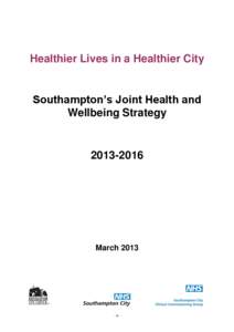 Southampton’s Joint Health and Wellbeing Strategy