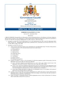 5021  Government Gazette OF THE STATE OF  NEW SOUTH WALES