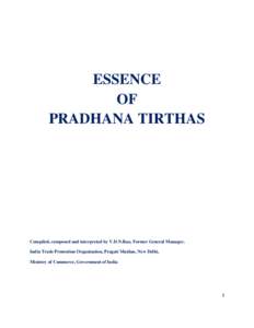 ESSENCE OF PRADHANA TIRTHAS