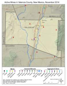 Active Mines in Valencia County, New Mexico, November[removed]TORRANCE BERNALILLO
