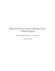 Microsoft Word - Final - Business Plan - Preschool for All[removed]doc