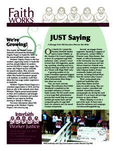 Faith WORKS Newsletter of Interfaith Worker Justice  We’re