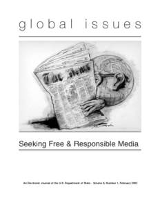 global issues  Seeking Free & Responsible Media An Electronic Journal of the U.S. Department of State