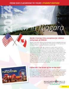 Niagara Falls /  Ontario / Niagara Falls /  New York / Fallsview Tourist Area / Skylon Tower / Niagara Falls / Niagara River / Skylon / St. Catharines / Niagara Parks Commission / Ontario / Great Lakes / Provinces and territories of Canada