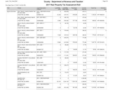 guam_Tax_Assd_Roll  Page: 30 County - Department of Revenue and Taxation 2017 Real Property Tax Assessment Roll