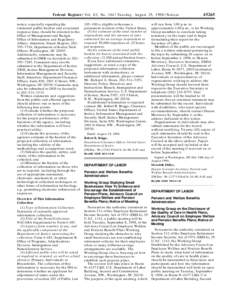 United States Department of Labor / Pension / Financial economics / Economics / Finance / Phyllis Borzi / Defined benefit pension plan / Employment compensation / Employee Retirement Income Security Act / Employee Benefits Security Administration