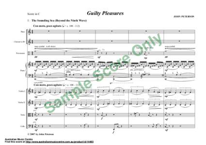 Guilty Pleasures  Score in C JOHN PETERSON