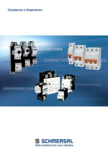 Contatores  e  Disjuntores  Safe solutions for your industry Índice