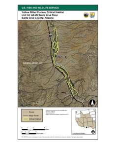 U.S. FISH AND WILDLIFE SERVICE  Yellow Billed Cuckoo Critical Habitat Unit 34: AZ-26 Santa Cruz River Santa Cruz County, Arizona