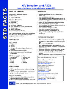 STD FACTS:   - MN Dept of Health