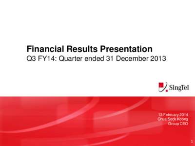 SingTel Management Committee Powerpoint Template