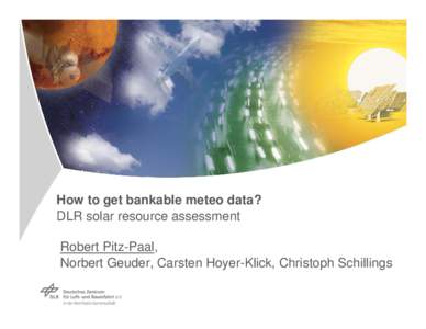 How to Get Bankable Meteo Data: Solar Resource Assessment