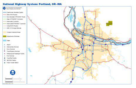 National Highway System: Portland, OR--WA U.S. Department of Transportation Federal Highway Administration