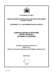 Review & Options for Upgrade - Samoa Geodetic Network