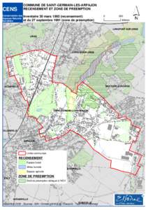 COMMUNE DE SAINT-GERMAIN-LES-ARPAJON RECENSEMENT ET ZONE DE PREEMPTION