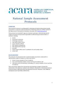 Microsoft Word - National Sample Assessment Protocols Final 18 Nov 04 witho–