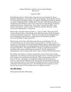 Agriculture / Bureau of Land Management / Conservation in the United States / United States Department of the Interior / Wildland fire suppression / Burro / Mustang horse / Wild and Free-Roaming Horses and Burros Act / Pryor Mountains Wild Horse Range / Feral horses / Land management / Environment of the United States