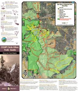 LEAVE NO TRACE ON OPEN SPACE & MOUNTAIN PARKS Manage Your Dog If your dog is off leash, you must display the green Voice and Sight Control tag. Keep your