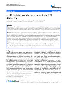 Statistical genetics / Statistical tests / Non-parametric statistics / Genome-wide association study / Expression quantitative trait loci / Kruskal–Wallis one-way analysis of variance / Analysis of variance / Multiple comparisons / Regression analysis / Statistics / Genetics / Classical genetics