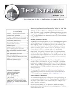 2012 October interim newsletter.indd