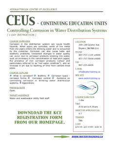 KEEWAYTINOOK CENTRE OF EXCELLENCE!  CEUs - CONTINUING EDUCATION UNITS