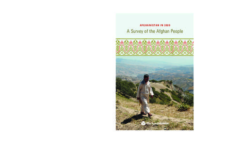 A F G H A N I S TA N I N[removed]A Survey of the Afghan People CMYK Match PMS581