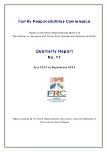 Family Responsibilities Commission - Quarterly Report No 17
