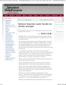 School boards seek funds to study merger - AdirondackDailyEnterprise.com | News, Sports, Jobs, Saranac Lake region — Adirondack
