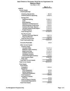 Business / Balance sheet / Asset / Current asset / Fixed asset / Liability / Equity / Generally Accepted Accounting Principles / Accountancy / Finance