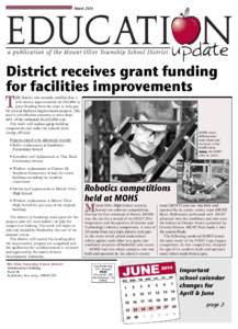 March[removed]District receives grant funding for facilities improvements  T