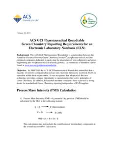 Atom economy / Pyridine / Chemist / Yield / Electronic lab notebook / Ceric ammonium nitrate / American Chemical Society / Chemistry / Green chemistry / Stoichiometry