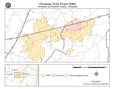 Chickasaw State Forest WMA  Hardeman and Chester County, Tennessee s cu Da