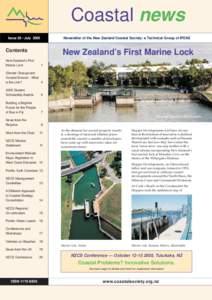 Coastal news Issue 29 • July 2005 Newsletter of the New Zealand Coastal Society: a Technical Group of IPENZ  Contents