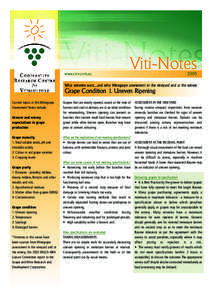 www.crcv.com.au  Viti-Notes[removed]What wineries want…..and why: Winegrape assessment in the vineyard and at the winery