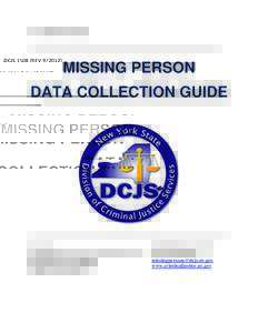 DCJS[removed]REV[removed]_____________________________________________ MISSING PERSON DATA COLLECTION GUIDE