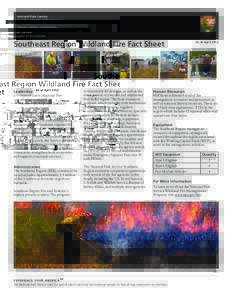 National Park Service U.S. Department of the Interior Division of Fire and Aviation Boise, Idaho  Southeast Region Wildland Fire Fact Sheet