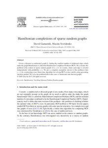 NP-complete problems / Hamiltonian path / Line graph / Hamiltonian completion / Graph / Travelling salesman problem / Petersen graph / Hamiltonian path problem / Graph theory / Theoretical computer science / Mathematics