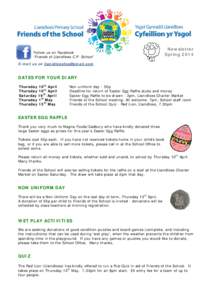 Spring Newsletter                           April 2012