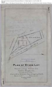 Plan of store lot to be conveyed by Pennsylvania Mining Co. to Federal Supply Co. at Lick Run Mine, 1901 Folder 26 CONSOL Energy Inc. Mine Maps and Records Collection, [removed], AIS[removed], Archives Service Center, Uni