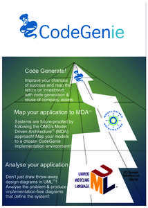 Code Generate! Improve your chances of success and reap the return on investment with code generation & reuse of company assets