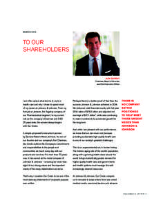 MARCHTO OUR SHAREHOLDERS  ALEX GORSKY