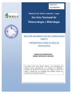 Boletín Nro. 5 La PazMinisterio de Medio Ambiente y Agua  Servicio Nacional de