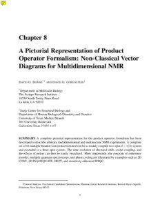 Chapter 8 A Pictorial Representation of Product Operator Formalism: Non-Classical Vector