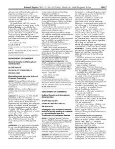 Federal Register / Vol. 73, No[removed]Friday, March 28, [removed]Proposed Rules date provide sufficient information to begin the scoping process. This