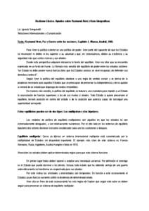 Realismo Clásico. Apuntes sobre Raymond Aron y Hans Morgenthau. Lic. Ignacio Sanguinetti Relaciones Internacionales y Comunicación