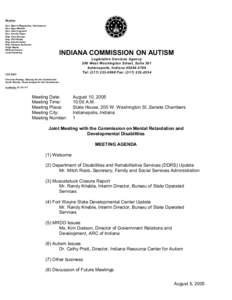 Members Sen. Marvin Riegsecker, Chairperson Sen. Ryan Mishler Sen. Allie Craycraft Sen. Connie Sipes Rep. Cleo Duncan