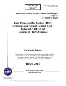 Common Data Format Control Book - External Volume II - RDR Formats