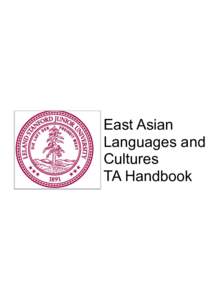 East Asian Languages and Cultures TA Handbook  PREFACE