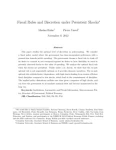 Fiscal Rules and Discretion under Persistent Shocks